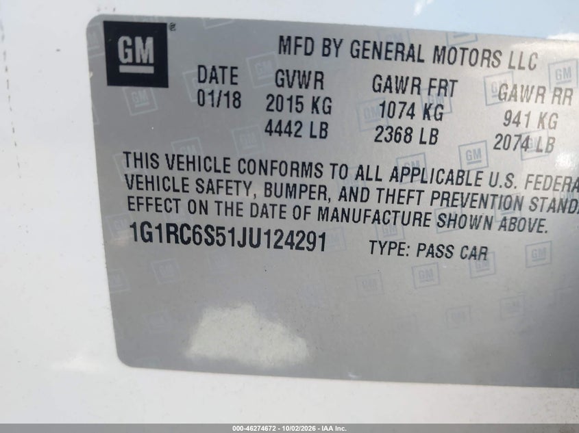 2018 CHEVROLET VOLT LT · Photo 9