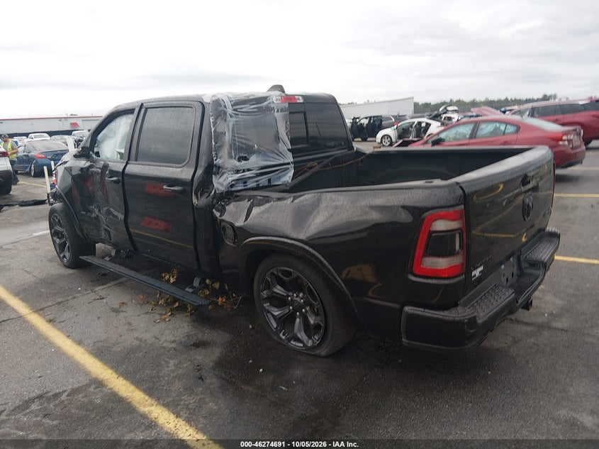 Vin: 1c6srfht3mn727830, lot: 46774807, ram 1500 limited  4x4 5'7 box 20213
