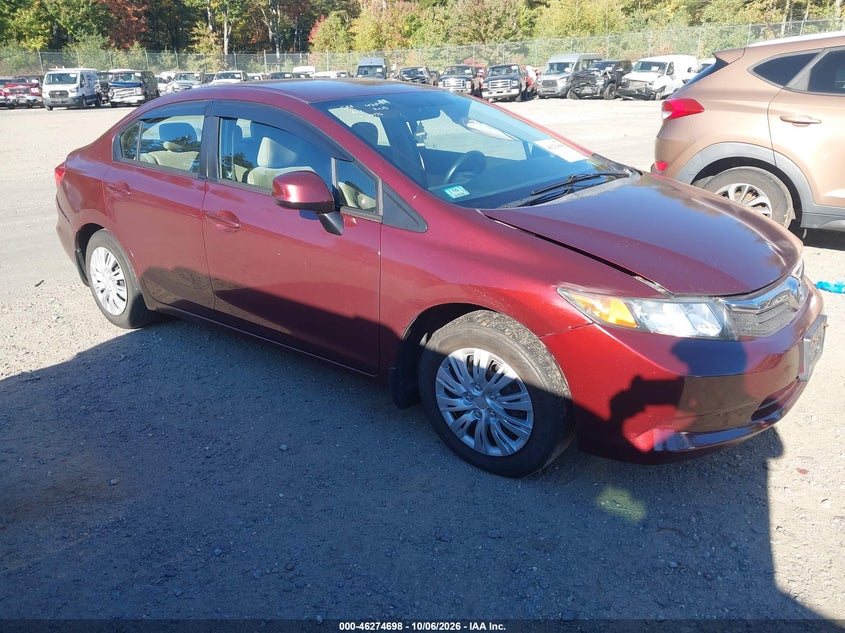 Vin: 2hgfb2f55ch546412, lot: 46774815, honda civic lx 20121