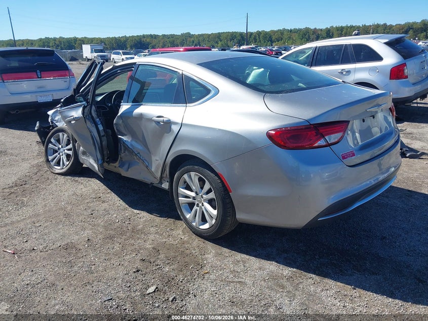 Vin: 1c3cccab2gn158895, lot: 46774819, chrysler 200 limited 20163