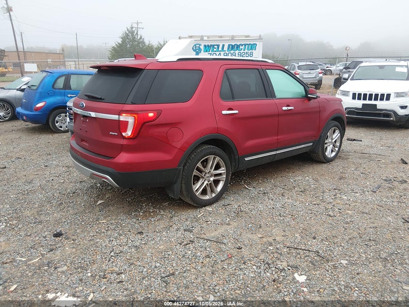 Vin: 1fm5k8f82gga18377, lot: 46774844, ford explorer limited 20164