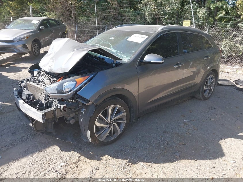 Vin: kndce3lc0h5050711, lot: 46774877, kia niro touring 20172