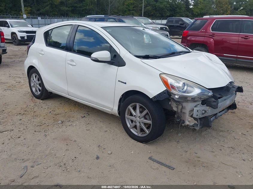 Vin: jtdkdtb36g1118368, lot: 46774924, toyota prius c three 20161