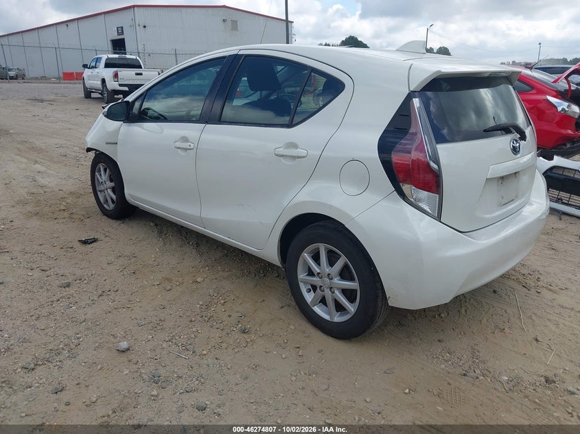 Vin: jtdkdtb36g1118368, lot: 46774924, toyota prius c three 20163