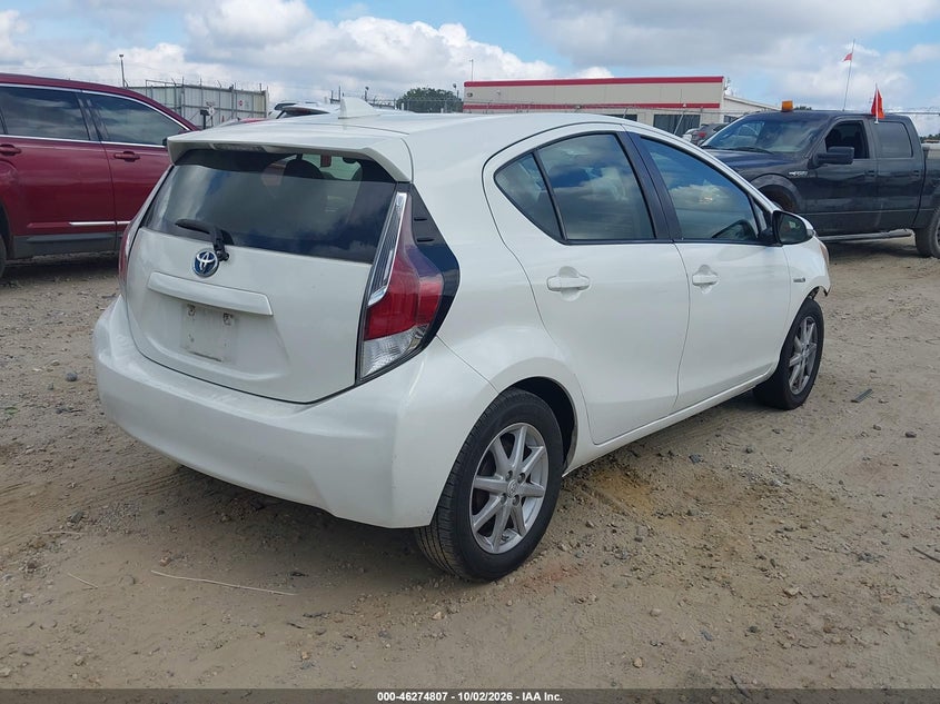 Vin: jtdkdtb36g1118368, lot: 46774924, toyota prius c three 20164