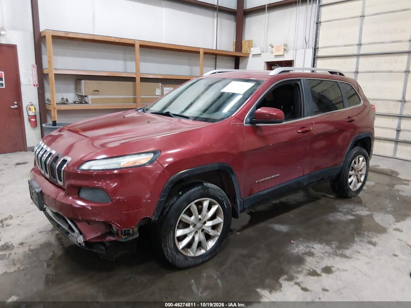Vin: 1c4pjmds3ew308850, lot: 46774928, jeep cherokee limited 20142