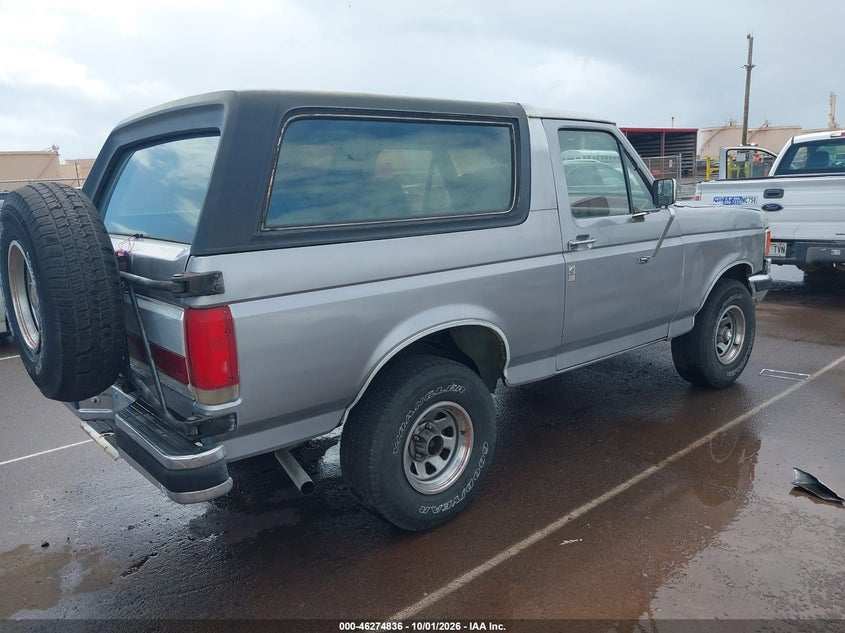 FORD BRONCO 1987 VIN 1FMEU15H4HLA38822
