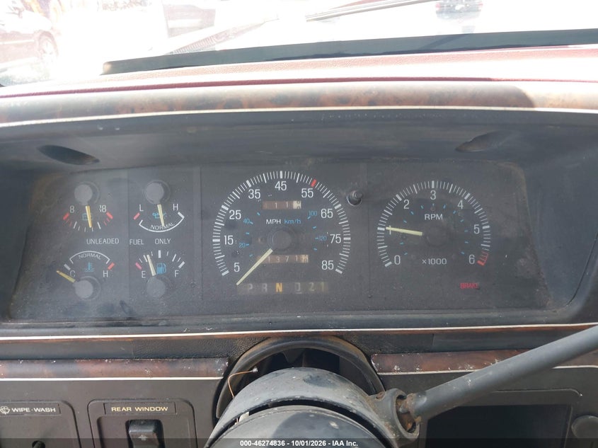 FORD BRONCO 1987 VIN 1FMEU15H4HLA38822