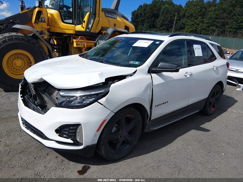 Vin: 3gnaxxevxns208813, lot: 46774980, chevrolet equinox awd premier 20222