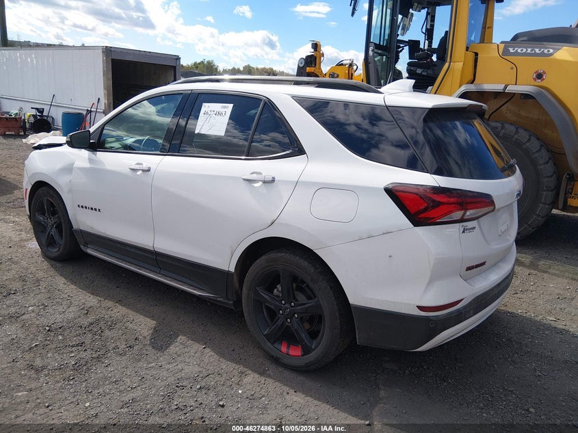 Vin: 3gnaxxevxns208813, lot: 46774980, chevrolet equinox awd premier 20223