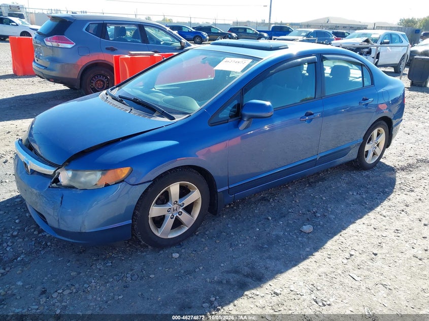 2007 Honda Civic Sdn Ex, Front End, IAAI, VIN 1HGFA16857L097961 — photo 2