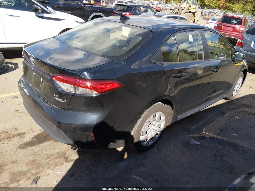 Vin: jtdbcmfexr3028717, lot: 46774995, toyota corolla hybrid le 20244