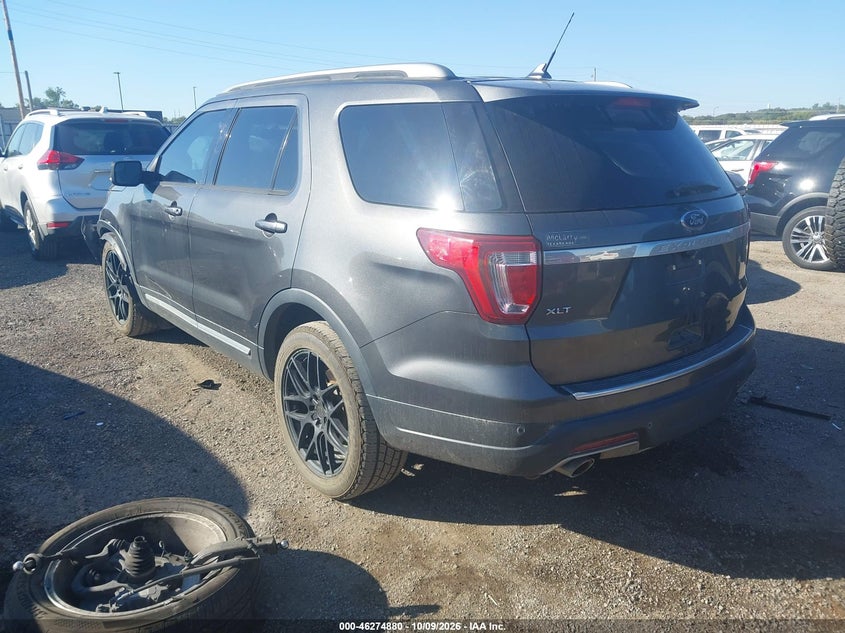 Vin: 1fm5k7d86jga76514, lot: 46774997, ford explorer xlt 20183
