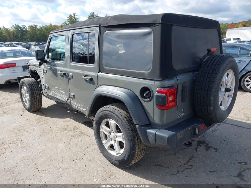 Vin: 1c4hjxdg2kw633471, lot: 46775029, jeep wrangler unlimited sport s 4x4 20193