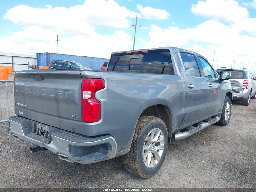 Vin: 1gcuyged3lz250590, lot: 46775062, chevrolet silverado 1500 4wd  short bed ltz 20204