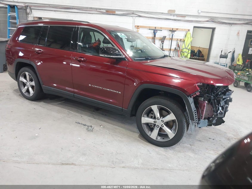 Vin: 1c4rjkbg2m8135157, lot: 46775088, jeep grand cherokee l limited 4x4 2021 img_1