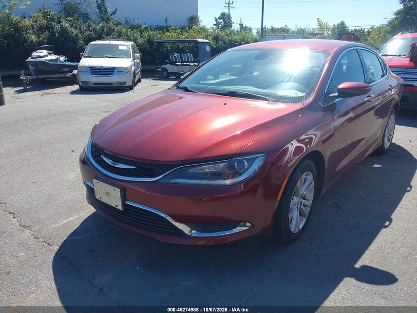 Vin: 1c3cccab3fn688288, lot: 46775105, chrysler 200 limited 20152