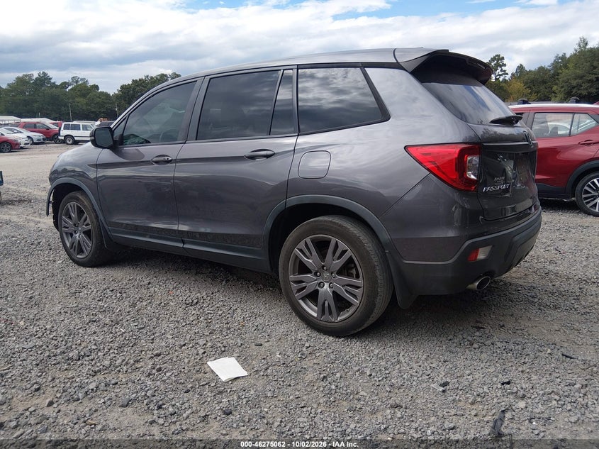 Vin: 5fnyf7h59kb008497, lot: 46775179, honda passport ex-l 20193