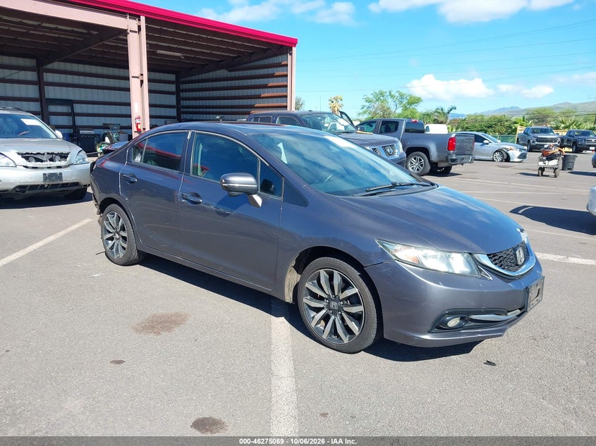 Vin: 19xfb2f99ee000390, lot: 46775206, honda civic ex-l 20141