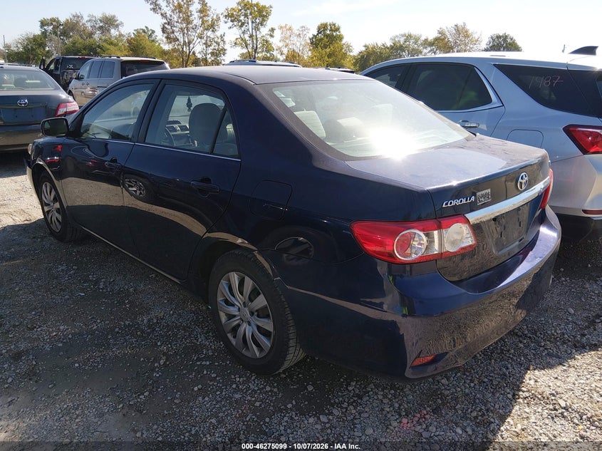 Vin: 2t1bu4ee9dc021305, lot: 46775216, toyota corolla le 20133