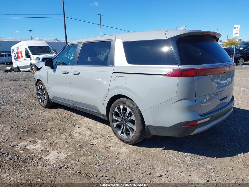 Vin: kndnc5h32r6363273, lot: 46775237, kia carnival mpv ex 20243