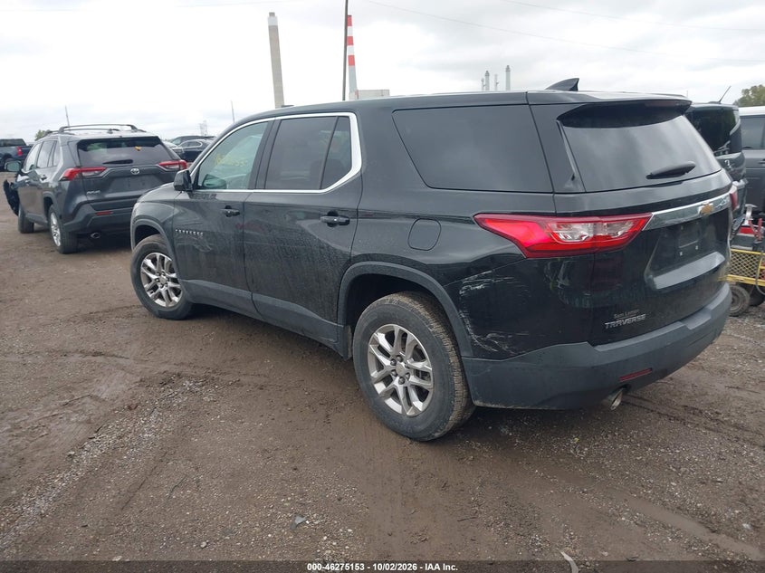 Vin: 1gnerfkw3jj274148, lot: 46775270, chevrolet traverse ls 20183