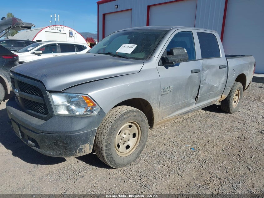 Vin: 1c6rr7kg9ks645339, lot: 46775301, ram 1500 classic tradesman  4x4 5'7 box 20192