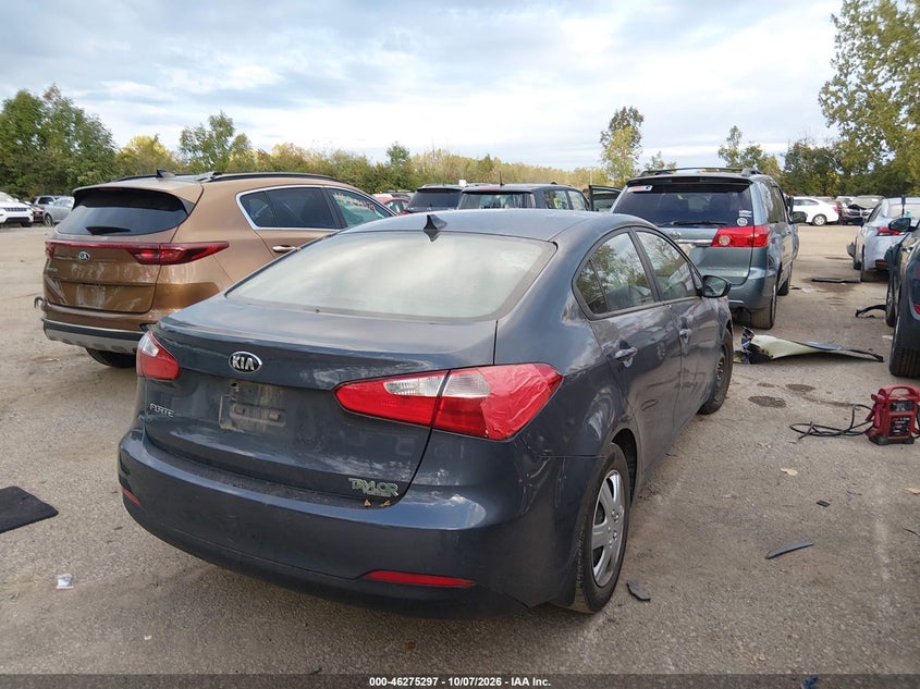 Vin: knafk4a63g5577405, lot: 46775414, kia forte lx 20164