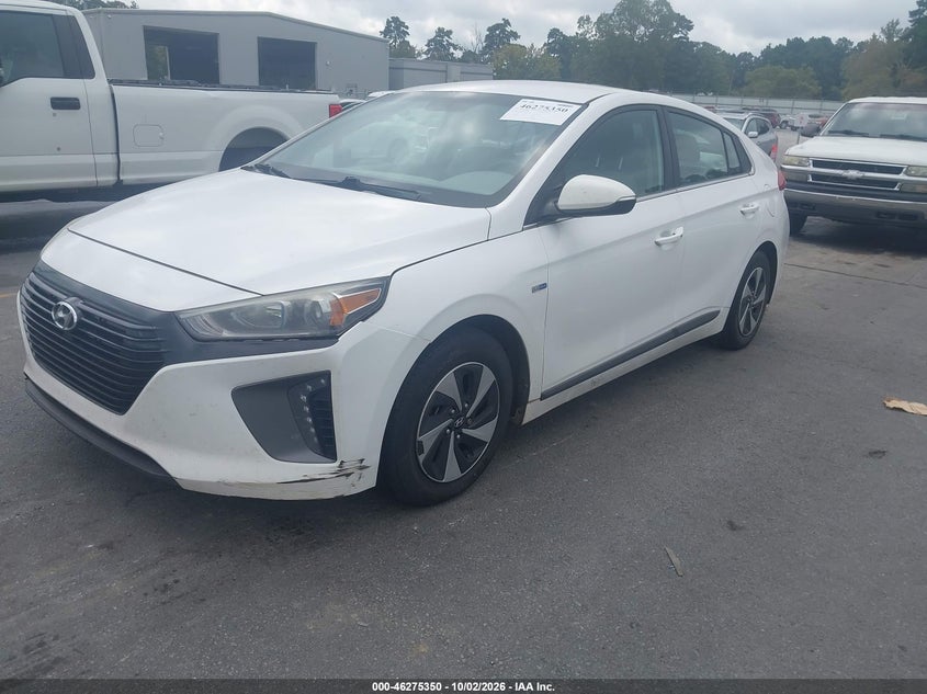 Vin: kmhc75lc0hu047461, lot: 46775467, hyundai ioniq hybrid sel 20172