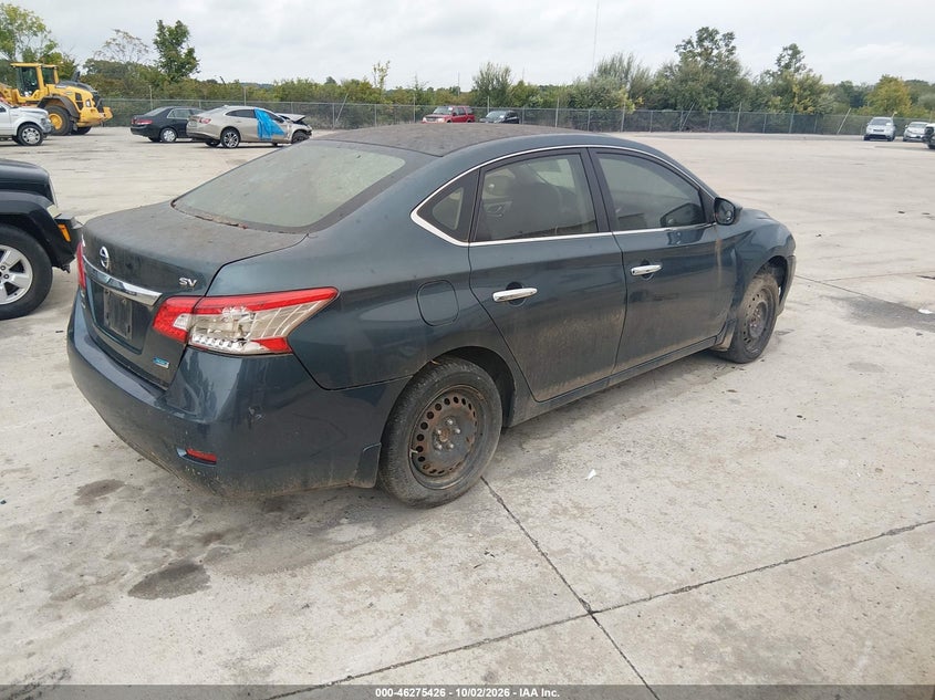Vin: 3n1ab7ap4ey218591, lot: 46775543, nissan sentra fe+ s/fe+ sv/s/sl/sr/sv 20144