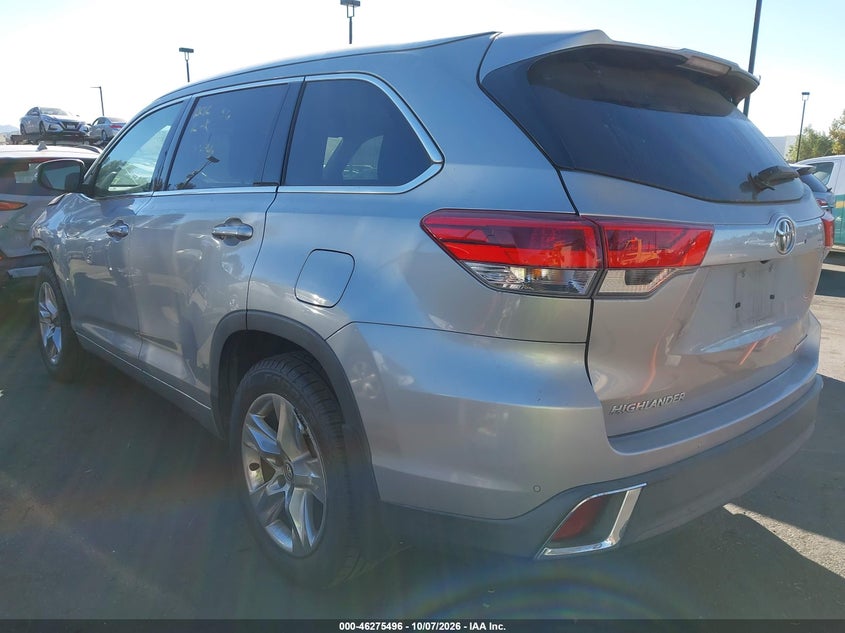 Vin: 5tddzrfh7hs360870, lot: 46775613, toyota highlander limited 20173
