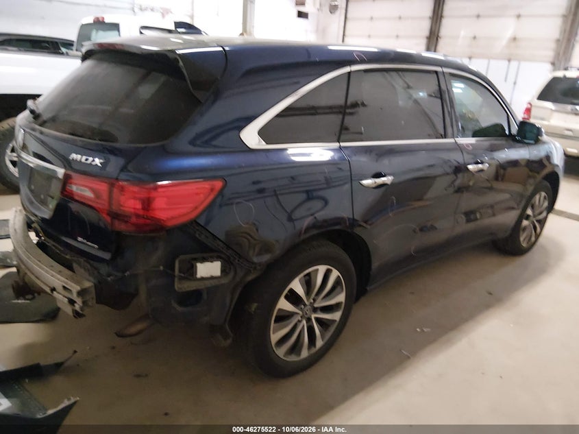 Vin: 5fryd4h49eb009972, lot: 46775639, acura mdx technology package 20144
