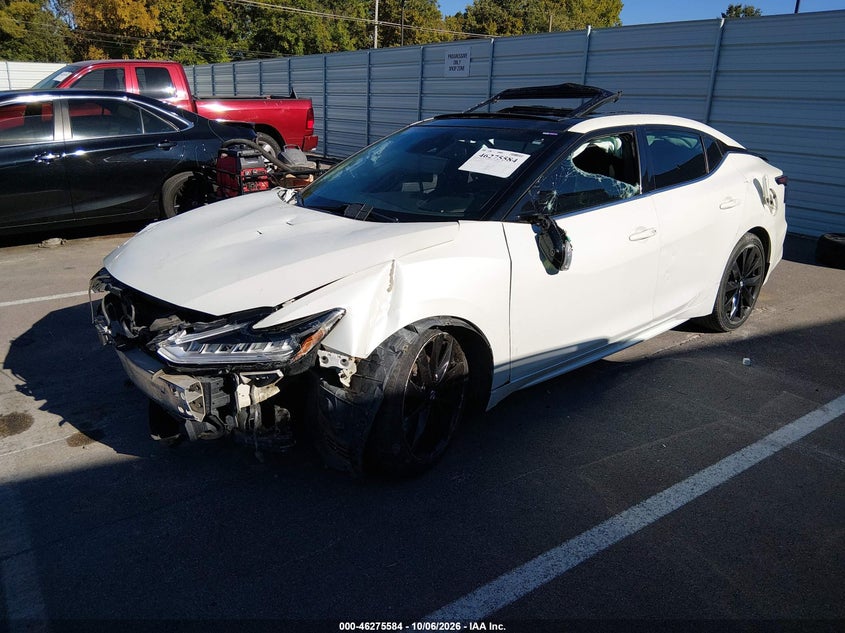 Vin: 1n4aa6ev6mc501073, lot: 46775701, nissan maxima sr xtronic cvt 20212