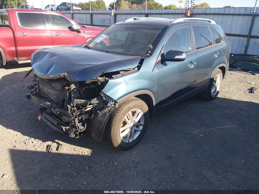 Vin: 5xykt4a63eg467411, lot: 46775712, kia sorento lx 20142