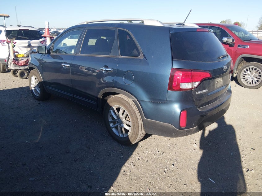 Vin: 5xykt4a63eg467411, lot: 46775712, kia sorento lx 20143