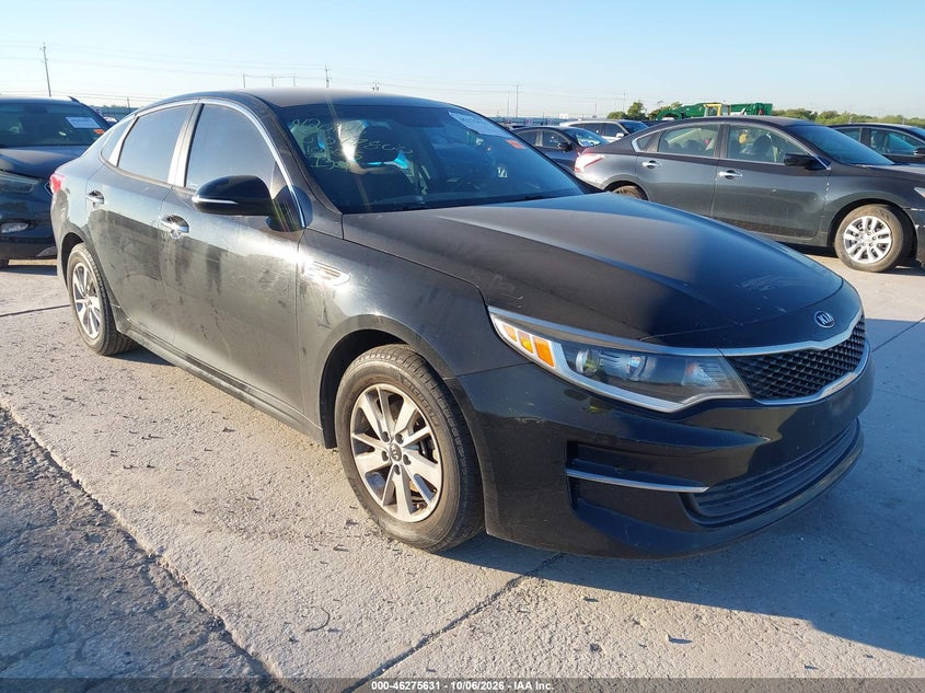 Vin: 5xxgt4l30gg105665, lot: 46775748, kia optima lx 20161