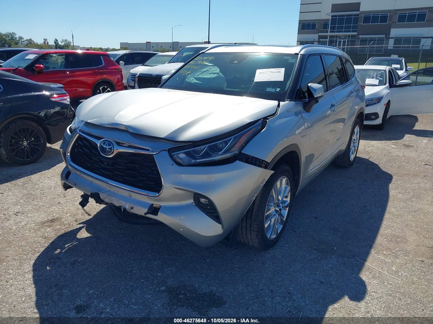 Vin: 5tdyarah2ns511951, lot: 46775765, toyota highlander hybrid limited 20222