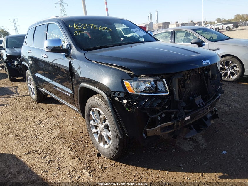 Vin: 1c4rjfbg4ec232219, lot: 46775791, jeep grand cherokee limited 20141