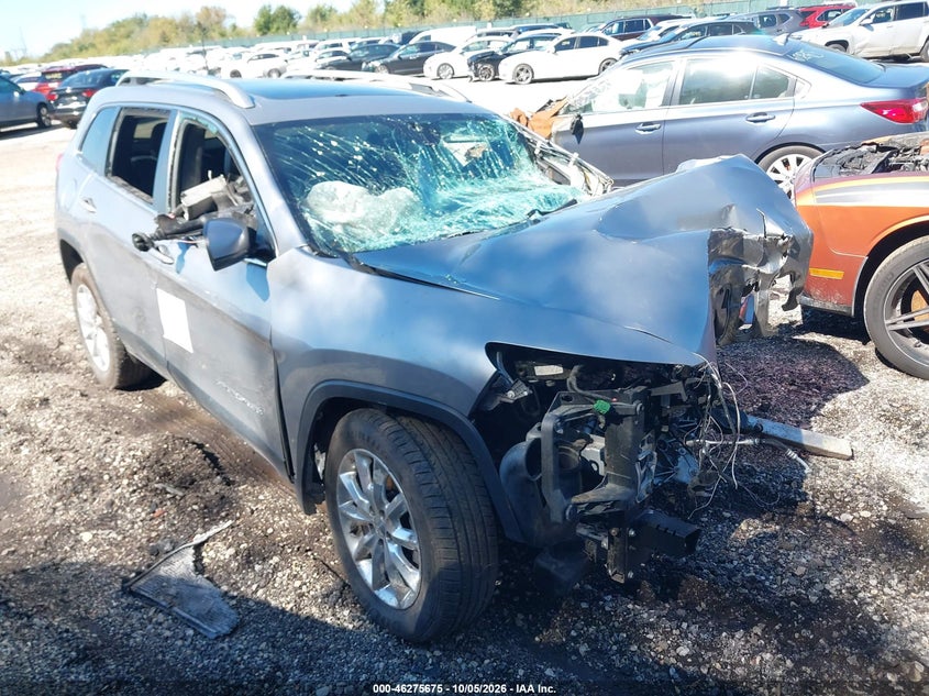 Vin: 1c4pjmds8hw556435, lot: 46775792, jeep cherokee limited 4x4 20171
