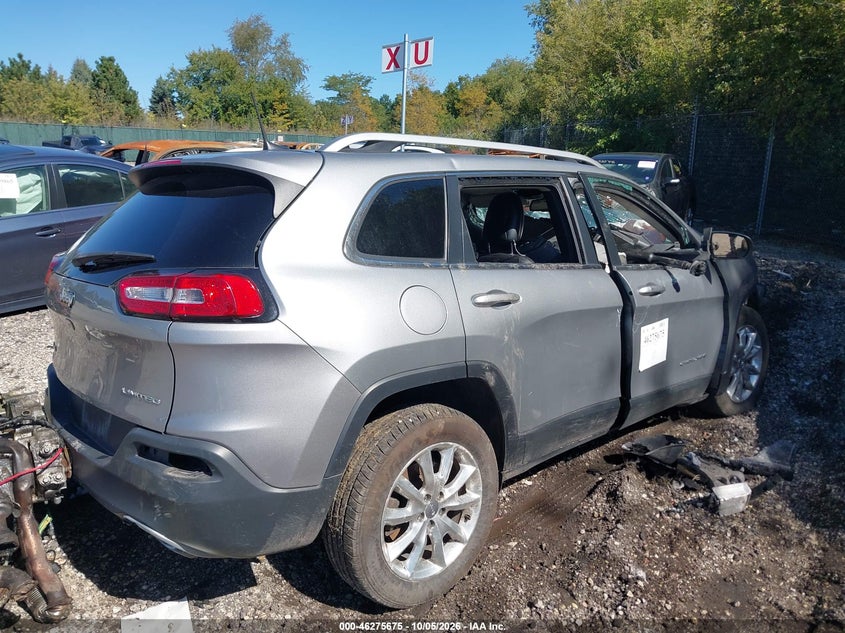 Vin: 1c4pjmds8hw556435, lot: 46775792, jeep cherokee limited 4x4 20174