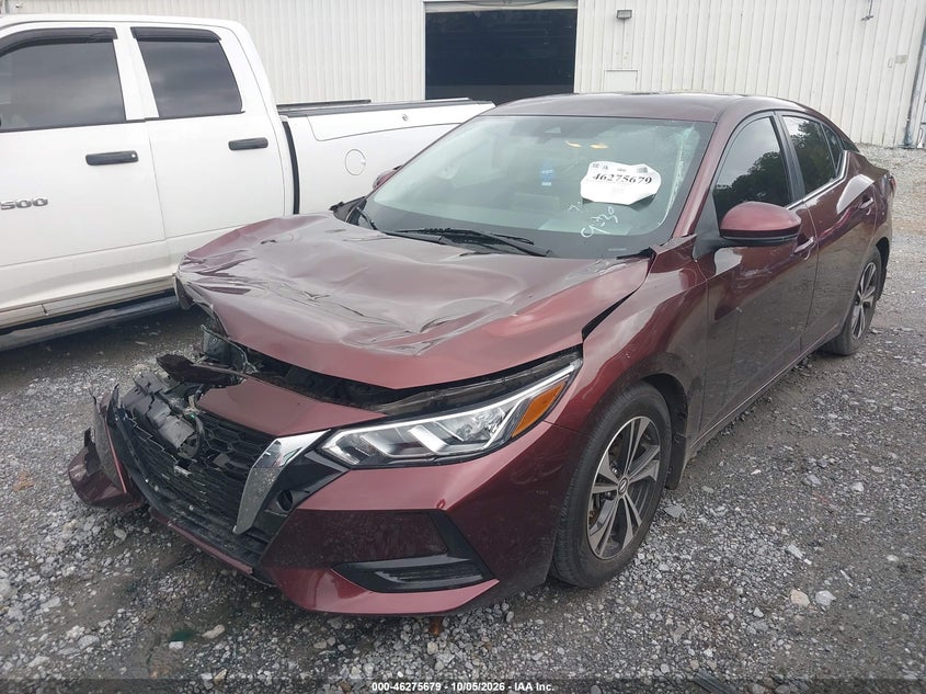 Vin: 3n1ab8cv0ly295022, lot: 46775796, nissan sentra sv xtronic cvt 20202