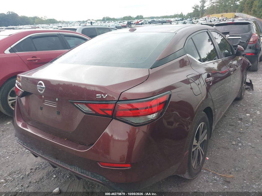 Vin: 3n1ab8cv0ly295022, lot: 46775796, nissan sentra sv xtronic cvt 20204