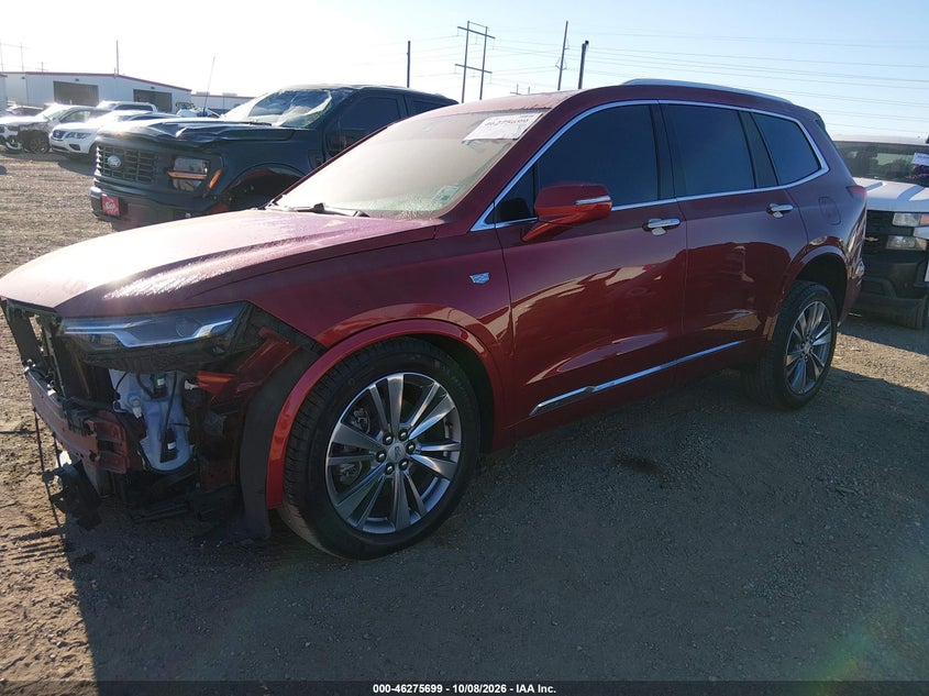 Vin: 1gykpdrs5pz143008, lot: 46775816, cadillac xt6 awd premium luxury 20232