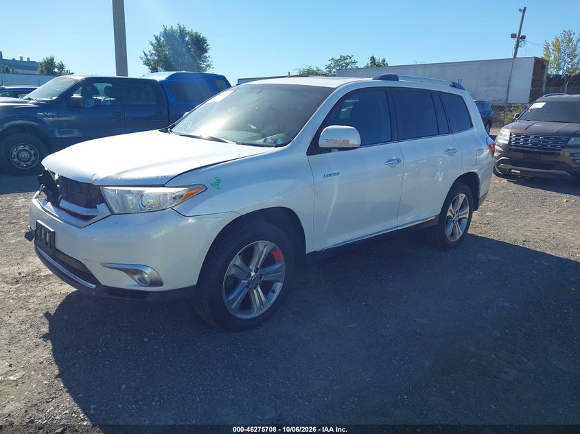 Vin: 5tddk3eh8ds225815, lot: 46775825, toyota highlander limited v6 20132
