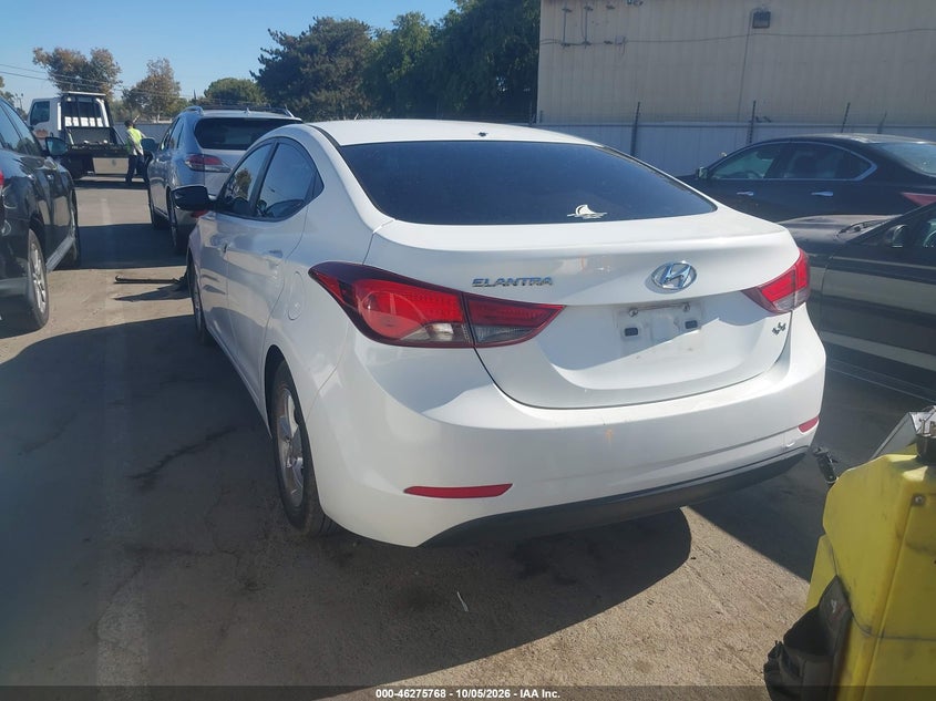 Vin: 5npdh4ae4eh482882, lot: 46775885, hyundai elantra se 20143