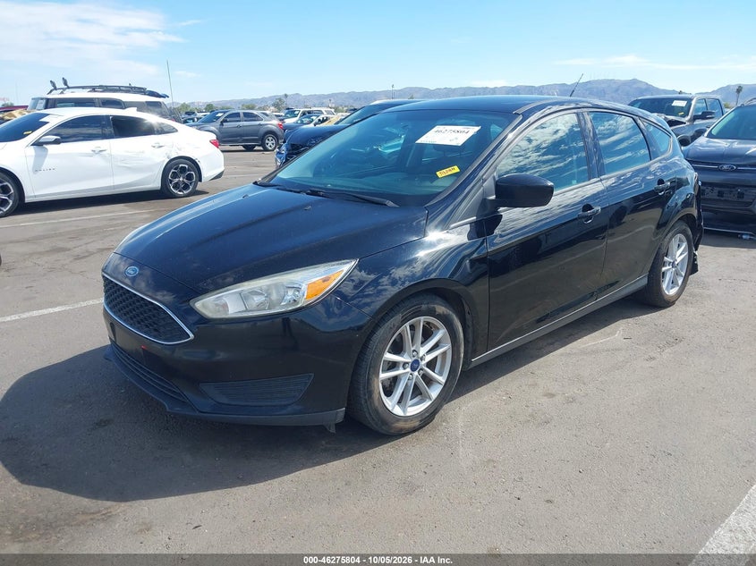 Vin: 1fadp3k29jl237301, lot: 46775921, ford focus se 20182