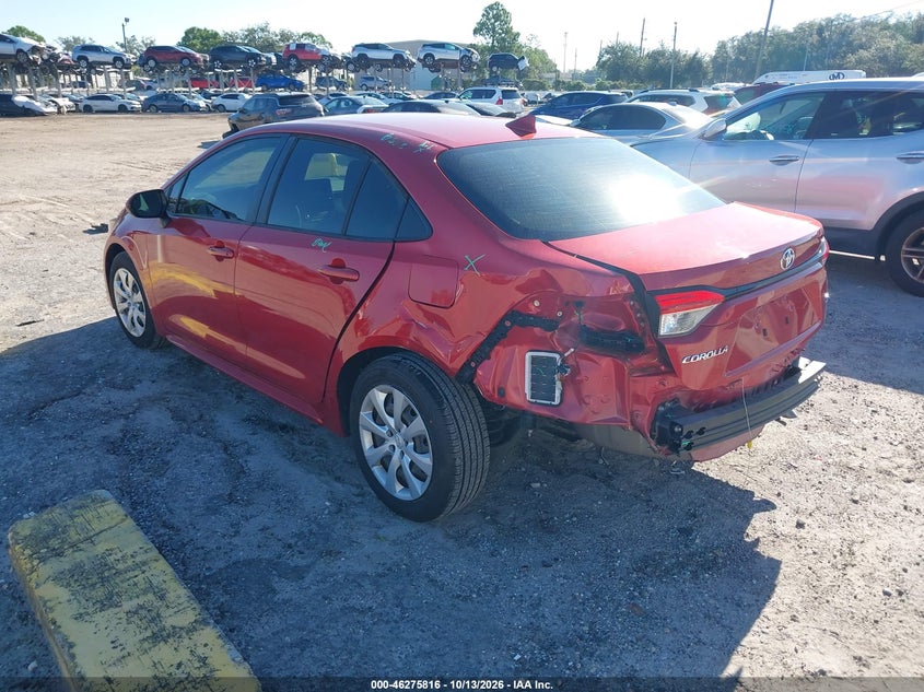 Vin: jtdepmae3mj127019, lot: 46775933, toyota corolla le 20213