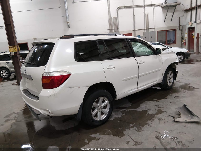 Vin: 5tdbk3eh7as001583, lot: 46775942, toyota highlander base v6 20104