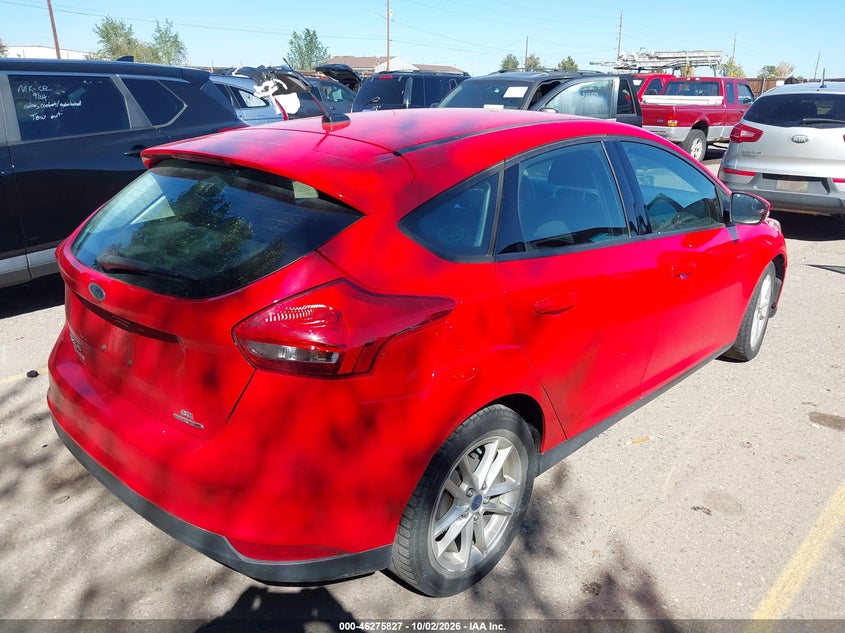 Vin: 1fadp3k26gl405341, lot: 46775944, ford focus se 20164