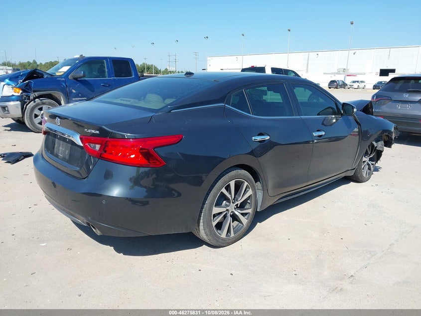 Vin: 1n4aa6ap0gc421389, lot: 46775948, nissan maxima 3.5 platinum 20164